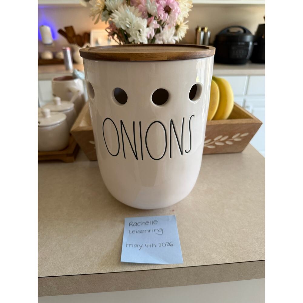 Rae Dunn Onions Container